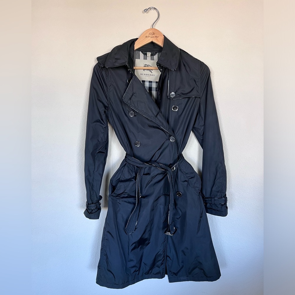 Burberry Trenchcoat / Raincoat, Black Size 6
